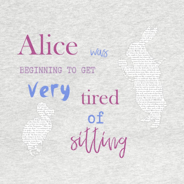 First Lines : Lewis Carroll Alice In Wonderland by MarbleCloud